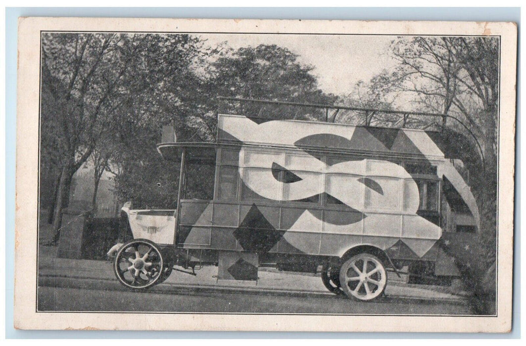 Liberty Bounds Bus Womans Motor Corps America WW2 Unposted Vintage Postcard