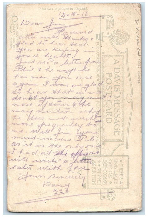 c1910's Welcome Expense Shop House Church Arts Crafts Posted Antique Postcard