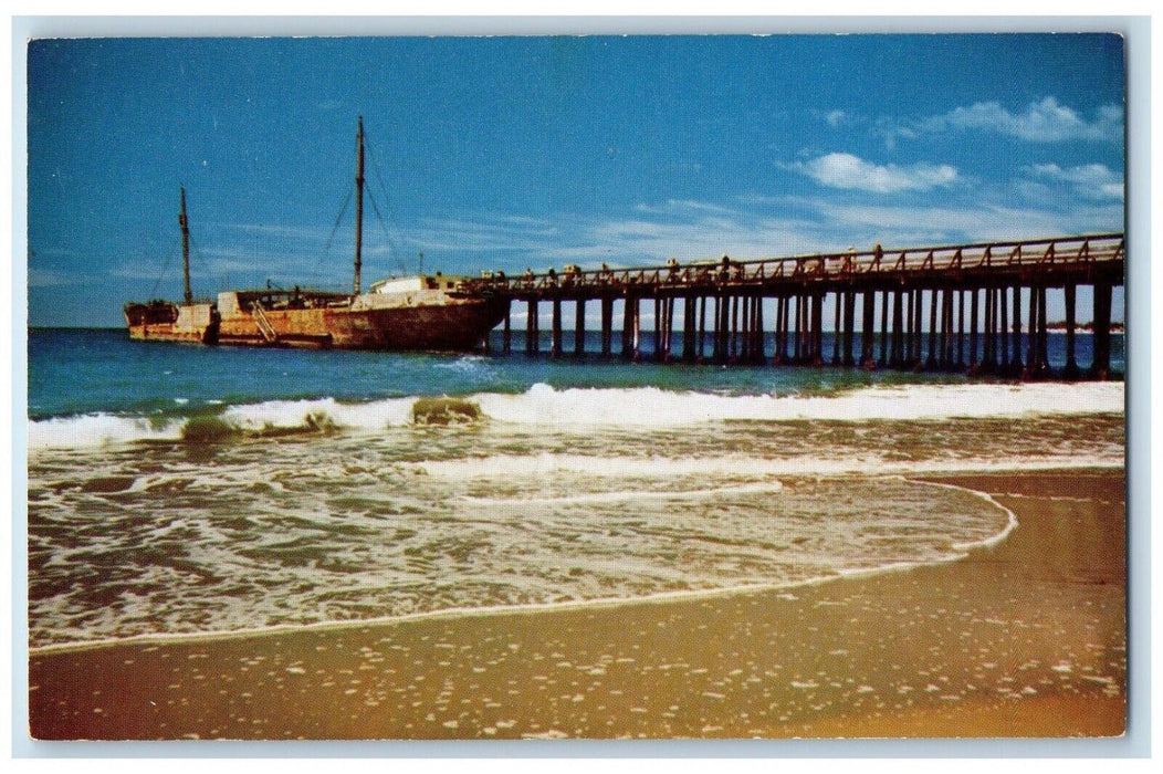 c1960 Cement Ship Seacliff State Park California World War 1 Monterey Postcard