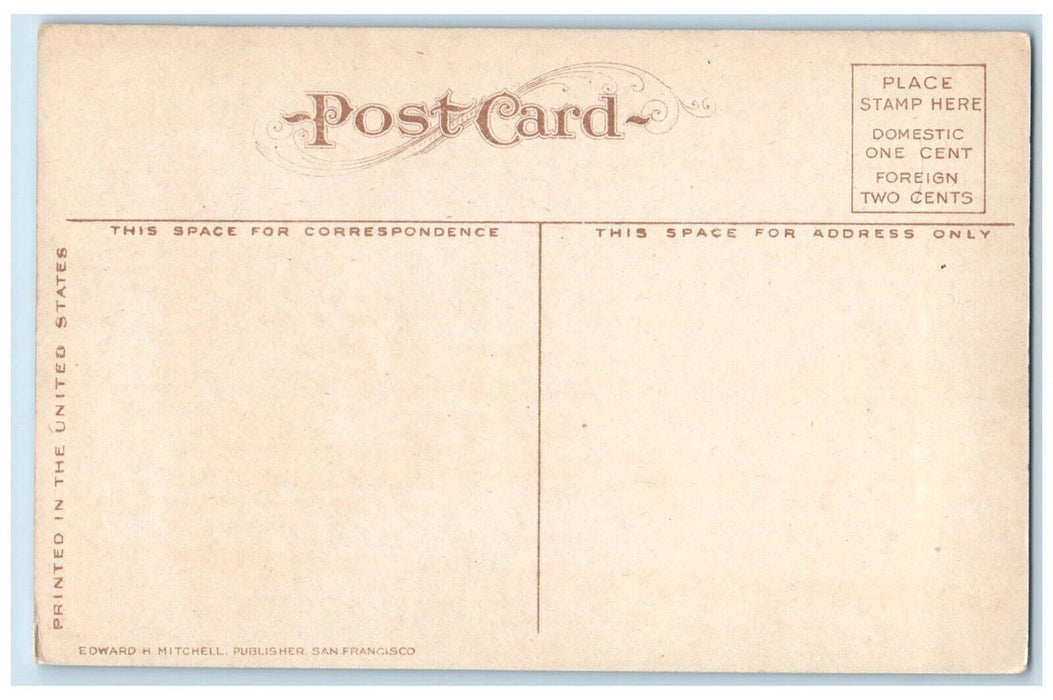 c1910 US Battleship Kearsarge Officers Men World War Steamer Ship Flag Postcard