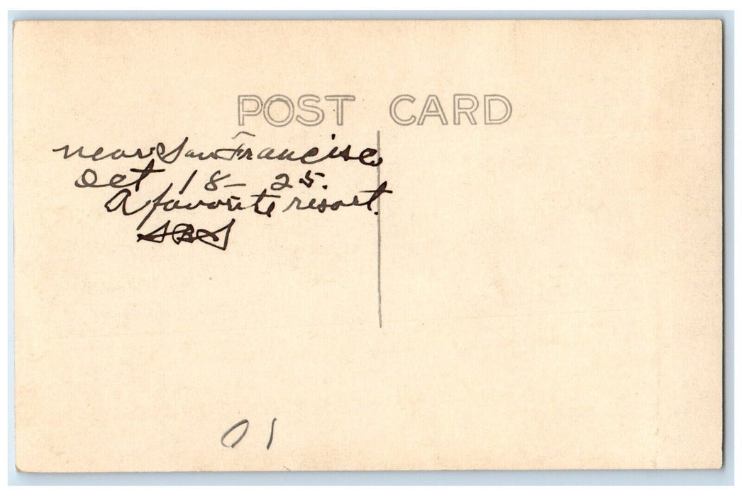 c1920's Sleeping Maiden Resort Mt. Tamalpais Muir Woods CA RPPC Photo Postcard