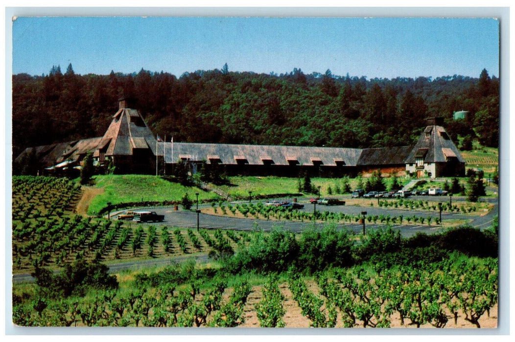 1982 Picturesque Souverain Winery Retail Shop Restaurant Healdsburg CA Postcard
