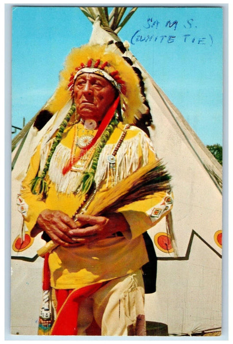 1963 The Dignity And Poise Of A Chief Oklahoma City Oklahoma OK Vintage Postcard