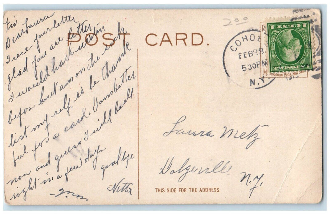 Valentine Mother And Daughter You Are The Sweetest Girl Cohoes NY Postcard