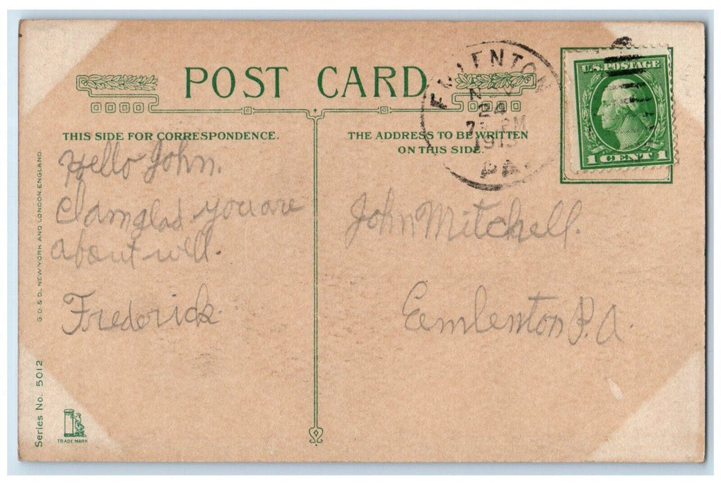 c1910s Valentine Children Some Fellers I Know Is Awful Slow Emlenton PA Postcard