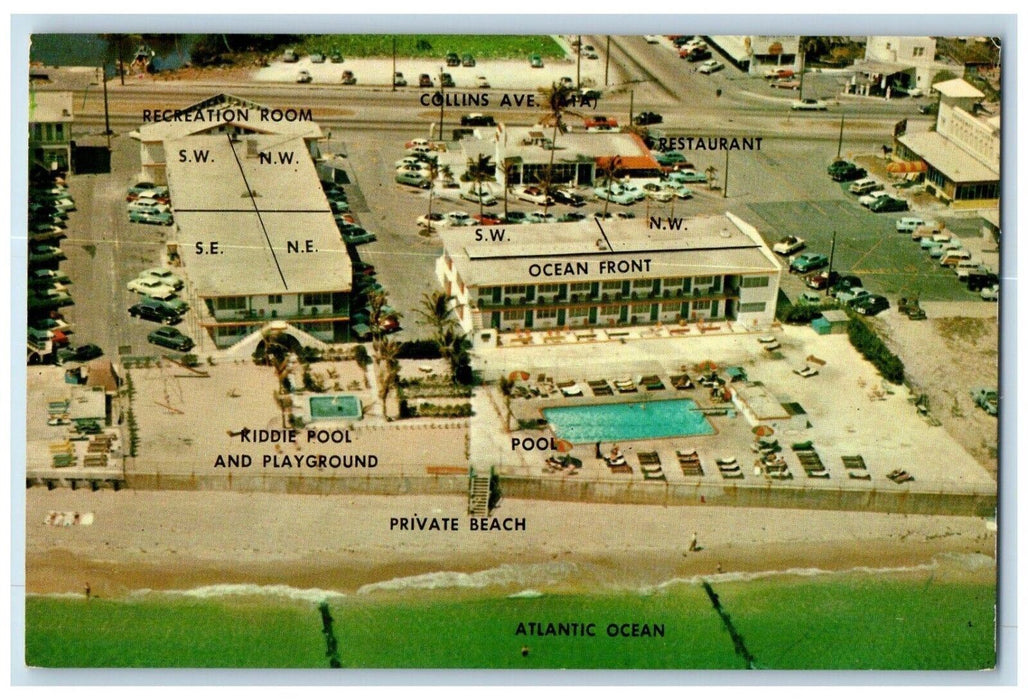 c1960 Sunny Isles Resort Motel Cabana Colony Collin Miami Beach Florida Postcard