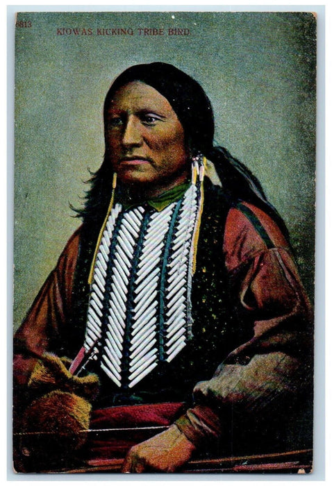 c1910 Kiowas Kicking Tribe Bird Native American Indigenous Arrow Indian Postcard