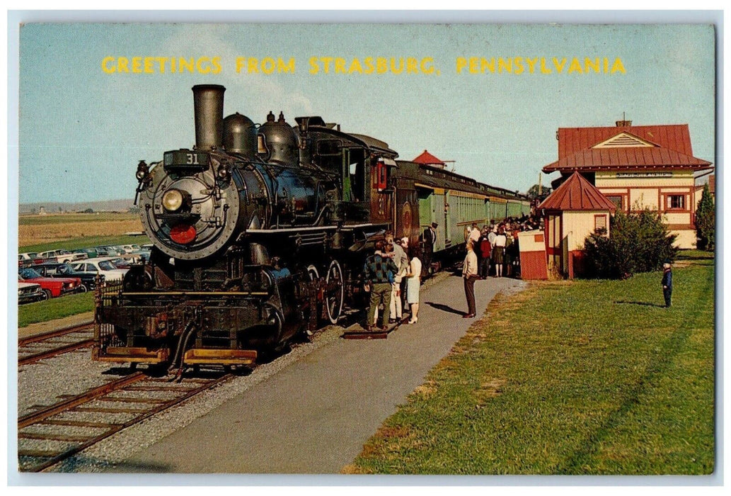 c1960 Heart Amishland Strasburg Railroad Road Paradise Pennsylvania PA Postcard