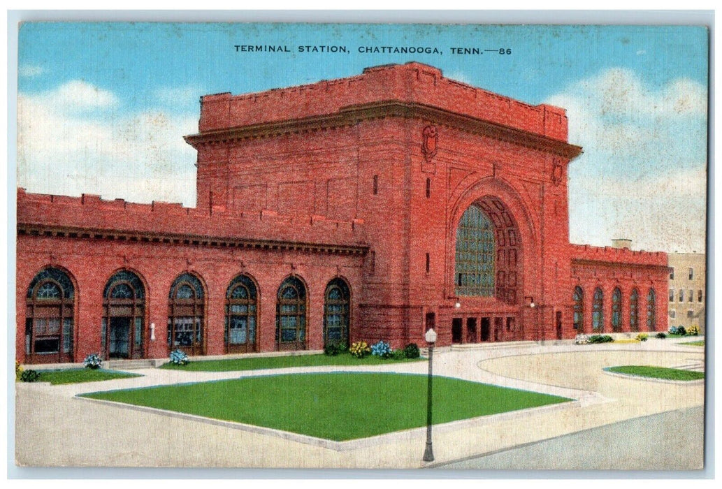 c1950 Terminal Station Historic Attraction City Chattanooga Tennessee Postcard