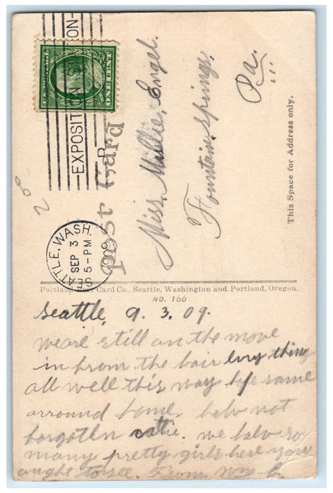 1909 United State Government & Hawaiien Building Seattle Washington WA Postcard