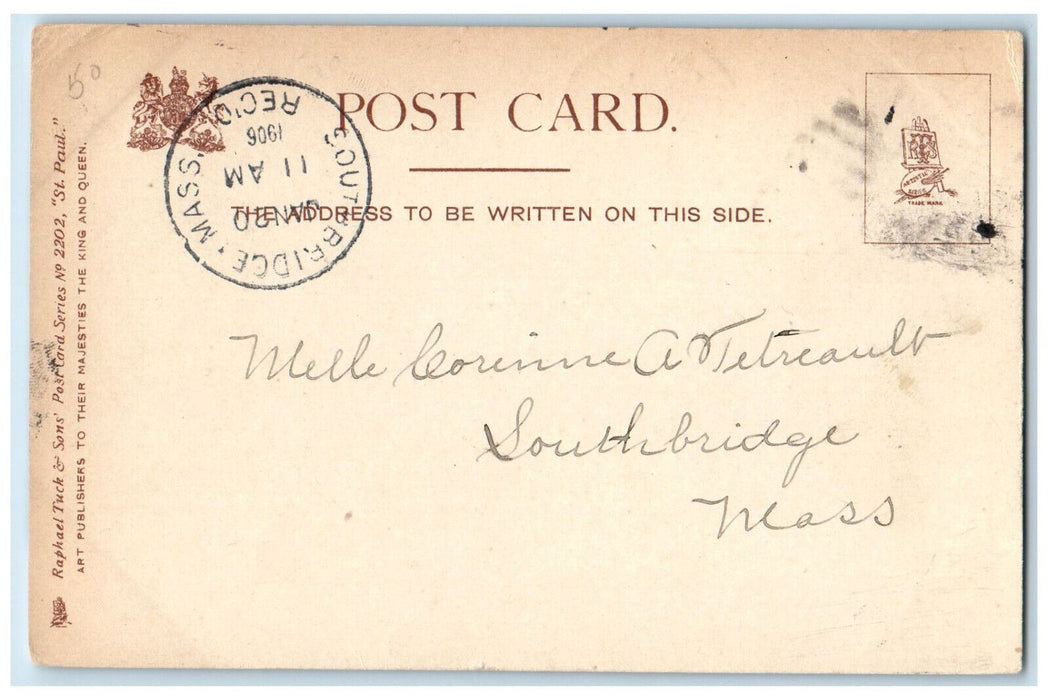 1906 View Of St. Paul Fort Snelling Tuck's Minnesota MN Antique Posted Postcard