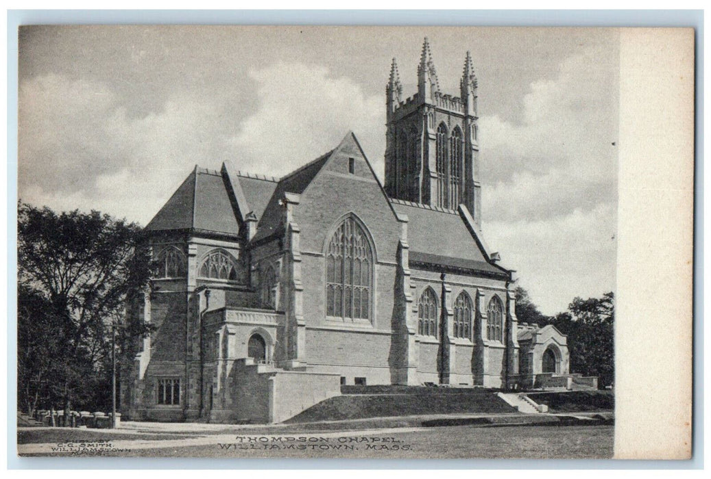 View Of Thompson Chapel Church Williamstown Massachusetts MA Vintage Postcard