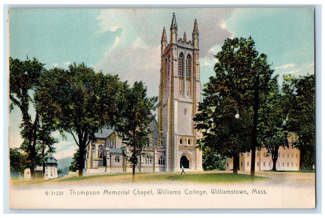 Thompson Memorial Chapel Williams College Williamstown MA Rotograph Postcard