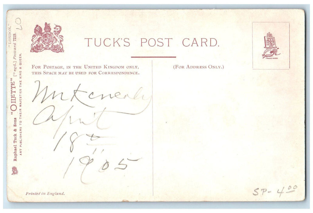 1905 Bus Business Section London Cheapside England Oilette Tuck Art Postcard