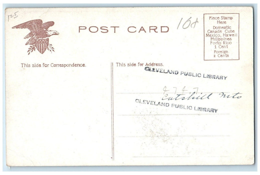 1909 Otis Elevating RR Streetcar Trolley Catskill Mountains New York NY Postcard