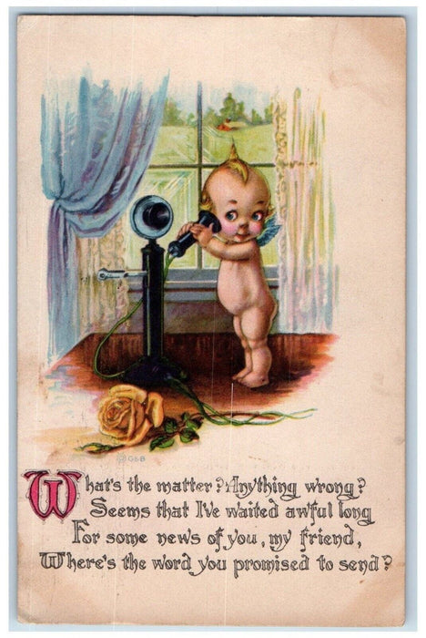 1916 Kewpies Talking Telephone St. Paul Minnesota MN Posted Antique Postcard