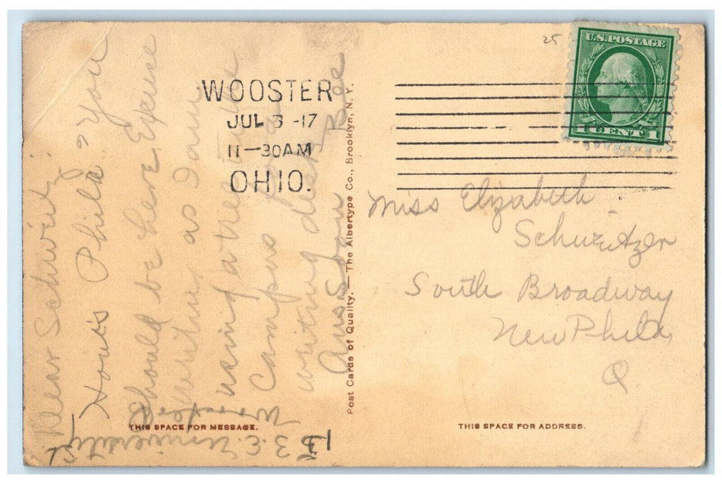 Severance Gymnasium University Of Wooster Building Ohio OH Vintage Postcard