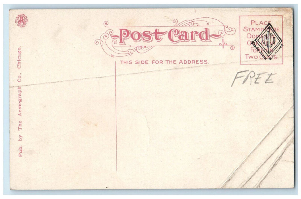 Public Square Looking West Monument Garden Park Watertown New York NY Postcard
