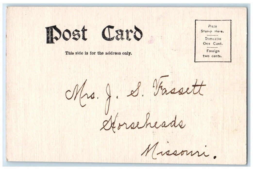 c1905 Black Cat In Barrel This Place Don't Seem Like Home To Me Antique Postcard