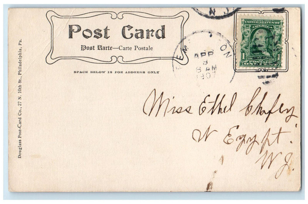 1907 Girard College Building Exterior View Philadelphia Pennsylvania PA Postcard