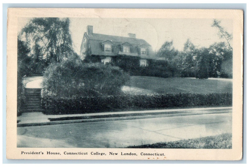 1938 President's House Connecticut College New London CT Waban Maynard Postcard