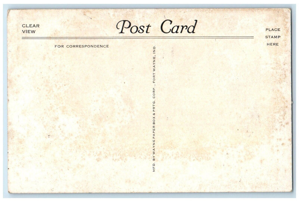 c1930 Suspension Bridge Turkey Run State Park Rockville Indiana Vintage Postcard