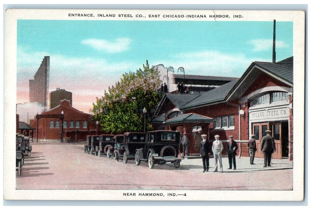 c1920 Entrance Inland Street Co. East Chicago Indiana Harbor Hammond IN Postcard