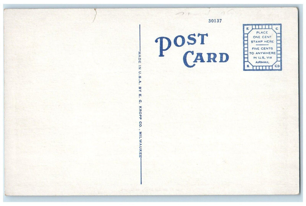 c1920 Entrance Inland Street Co. East Chicago Indiana Harbor Hammond IN Postcard