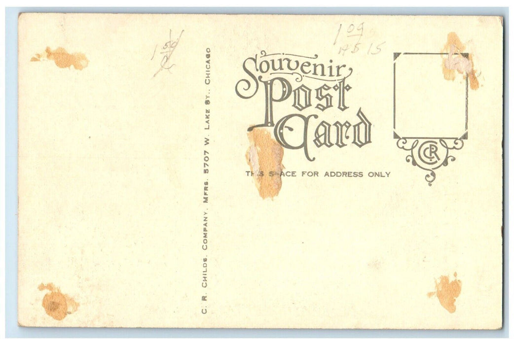 c1910 Soldiers Monument Tippecanoe Battlefield Battle Ground Indiana IN Postcard