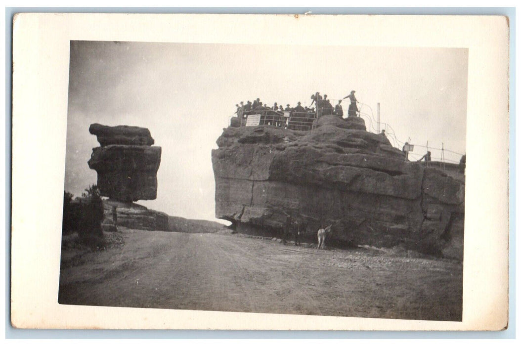 c1910's Candid Steamboat Rock Uinta Colorado CO RPPC Photo Unposted Postcard