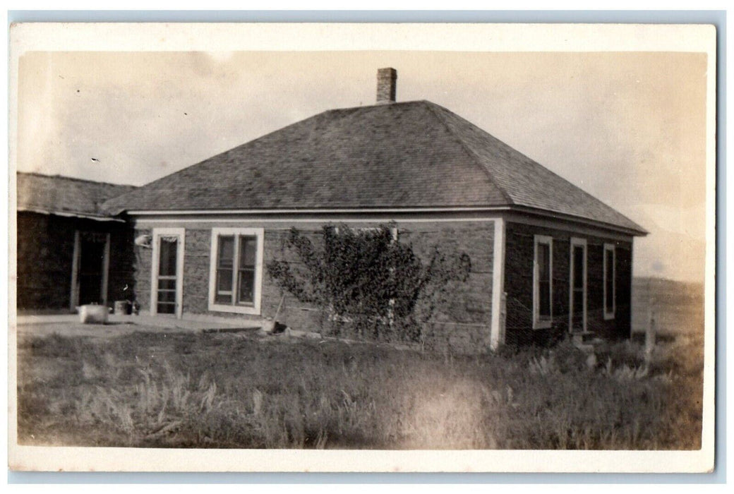 c1910's Candid Residence Watering Can Council Bluffs Iowa IA RPPC Photo Postcard