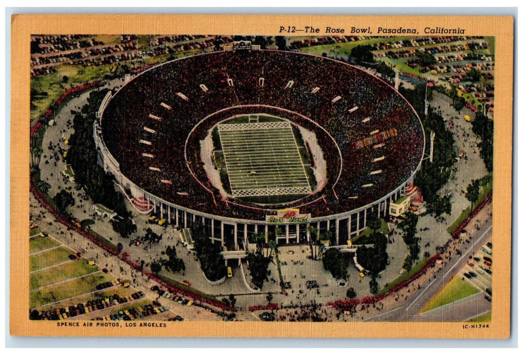 1952 The Annual East-West Football Championship Rose Bowl Pasadena CA Postcard
