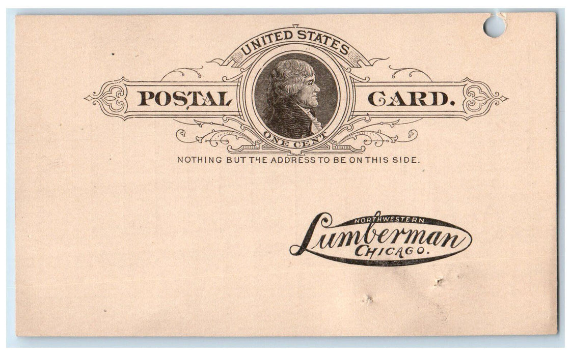 c1880's Fifteenth Annual Report Lumberman Chicago Illinois IL Postal Card