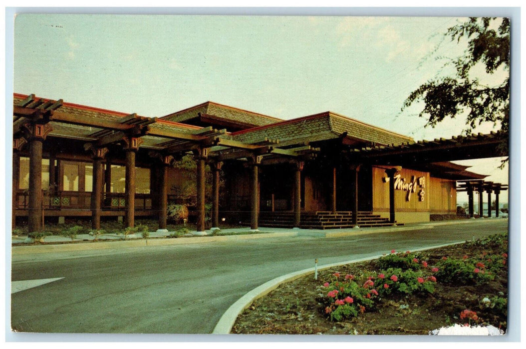 Ming's Cantonese Restaurant Food Cocktail Palo Alto California CA Postcard
