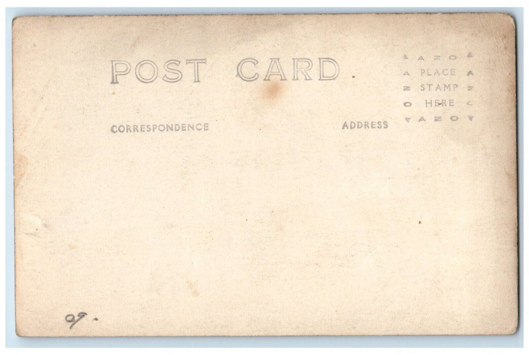 c1920's Military Steamship Dazzle Camouflage Factory RPPC Photo Postcard