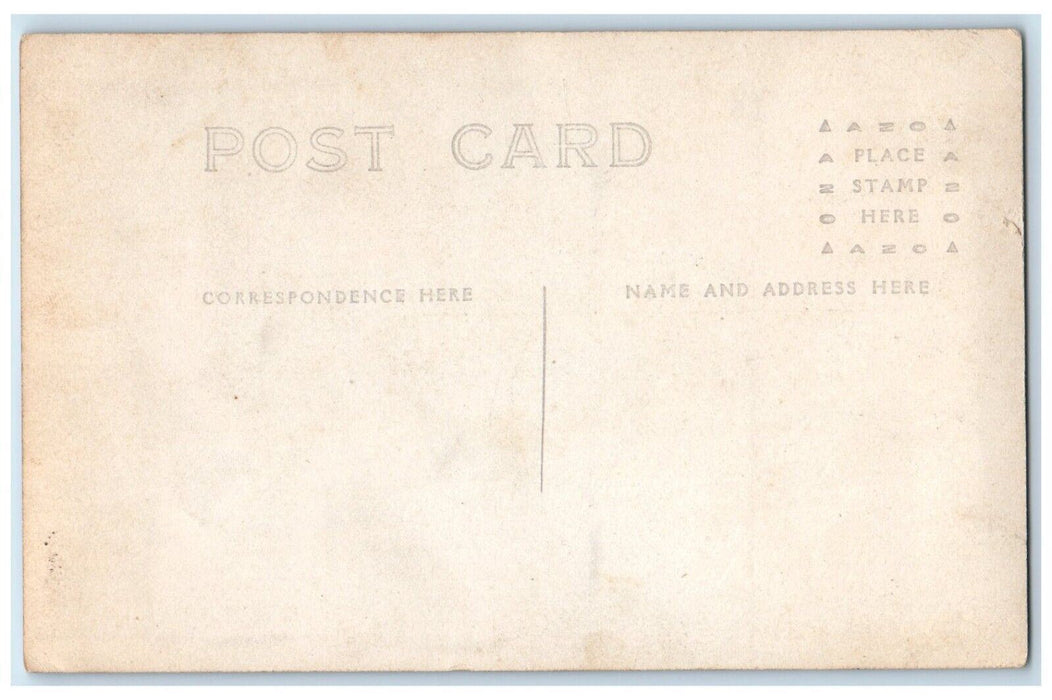 c1910's Candid Boy Child Horse Saddle Cap RPPC Photo Unposted Postcard