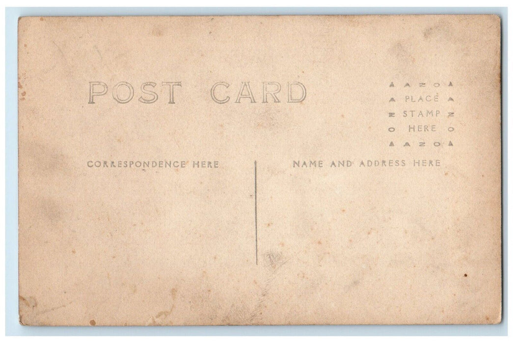 c1910's Candid Man Rider Driver Horse Carriage RPPC Photo Unposted Postcard
