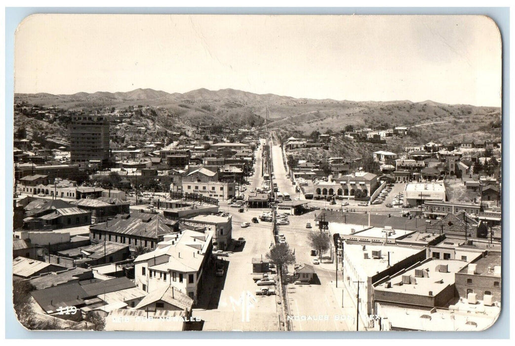 c1950's Nogales Border City Scene Arizona AZ Mexico RPPC Photo Postcard