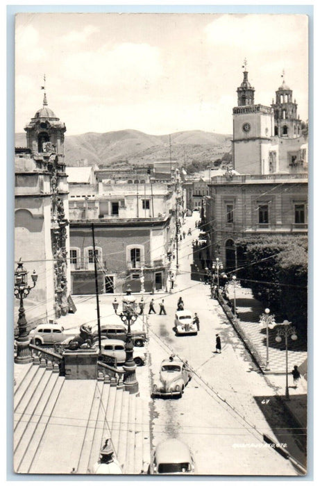 1953 Birds Eye View Guanajuato Mexico RPPC Photo Posted Postcard