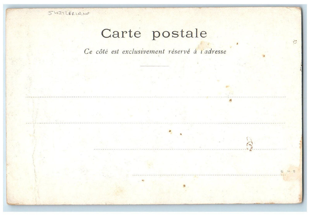 c1905 Steamer Landing La Rade De Geneve Switzerland Unposted Antique Postcard