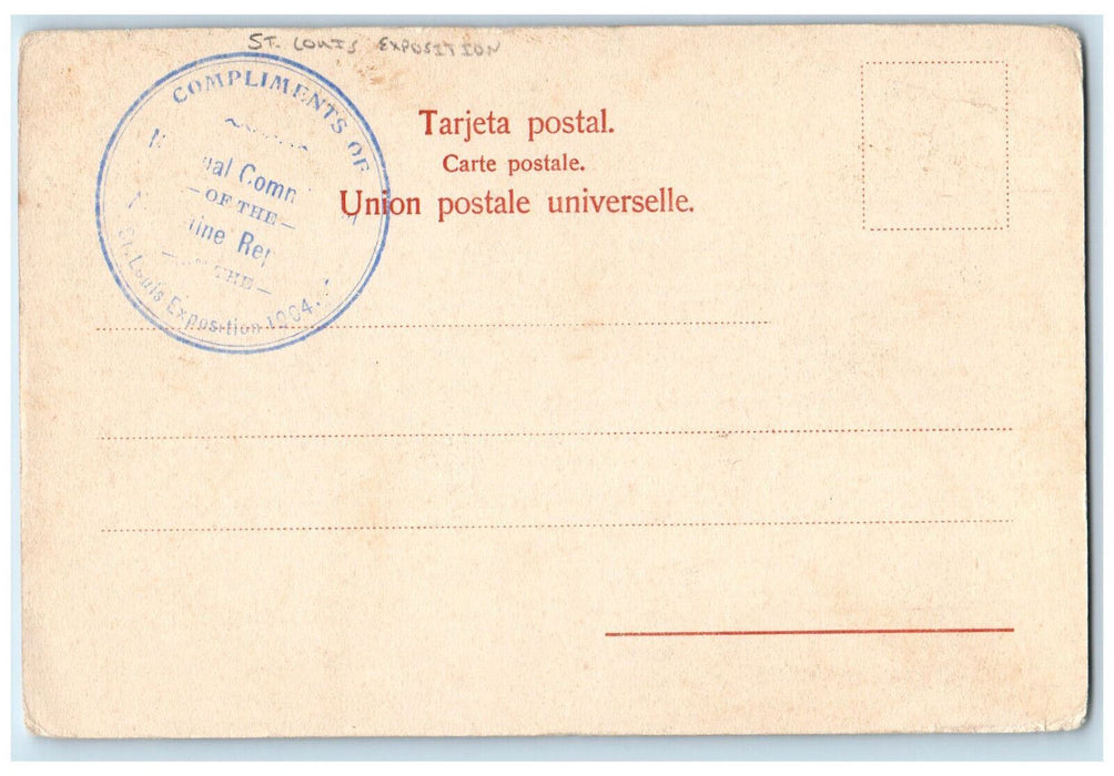 c1905 Buenos Aires Republica Argentina Museo St. Louis Exposition Postcard
