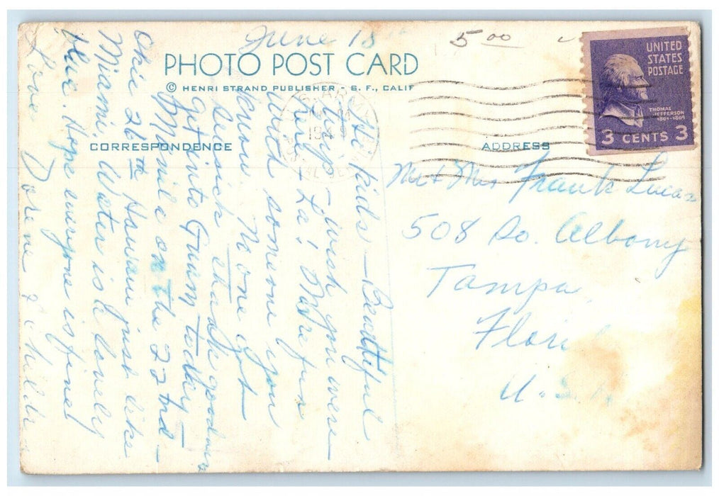 1949 US Army SS Transport General E.D. Patrick Soldier Mail RPPC Photo Postcard