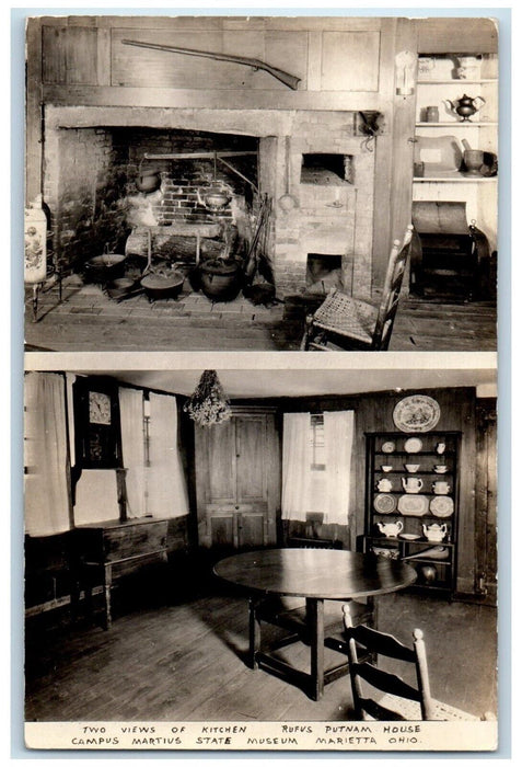 c1930's Rufus Putnam House State Museum Marietta Ohio OH RPPC Photo Postcard