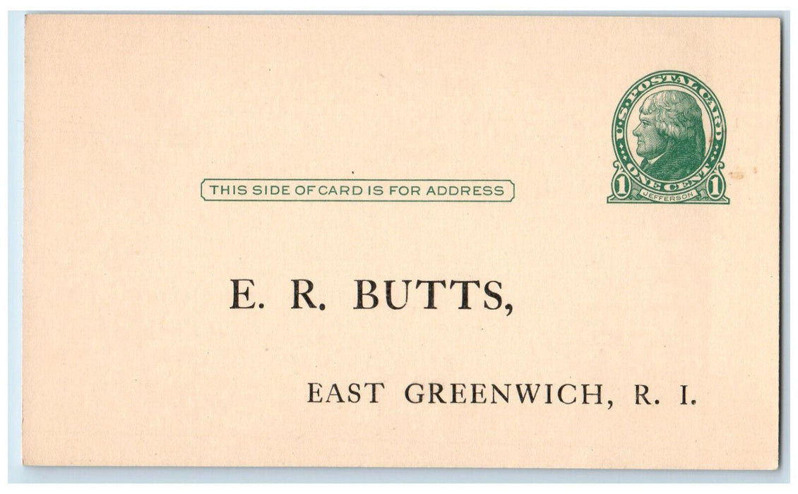 1920 Annual Dinner of King Solomon's Lodge No. 11 East Greenwich RI Postal Card