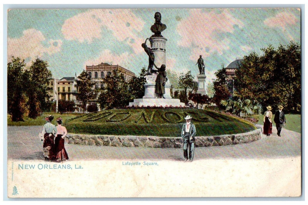 c1905 Lafayette Square McDonogh Statue New Orleans Louisiana LA Tuck's Postcard