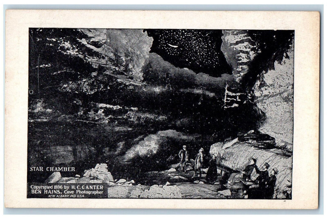 Start Chamber Night Scene Mammoth Cave Kentucky KY Vintage Unposted Postcard