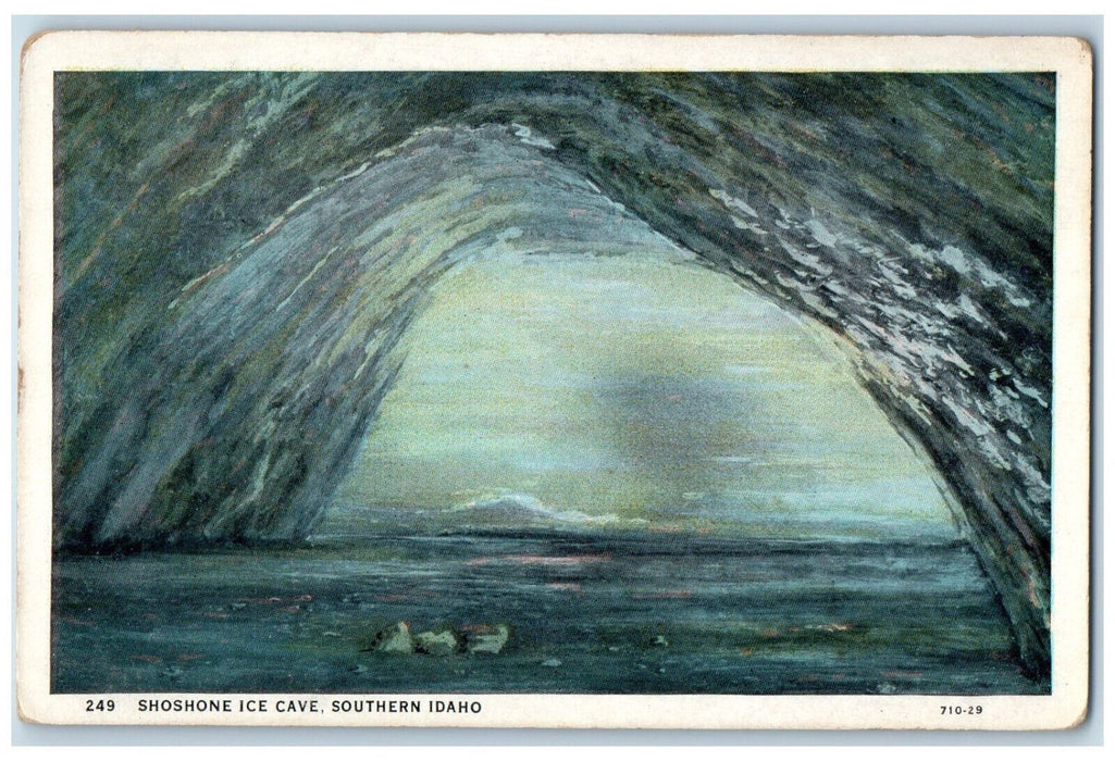 Interior View Of Shoshone ice Cave Southern Idaho ID Vintage Unposted Postcard