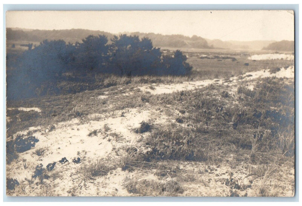 c1910's Sand Dune View Huntress Osterville Massachusetts MA RPPC Photo Postcard