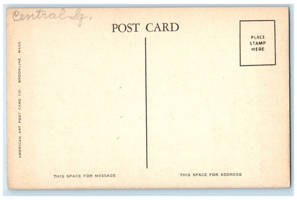 Front View Of Post Office Cambridge Massachusetts MA Vintage UnpostedPostcard