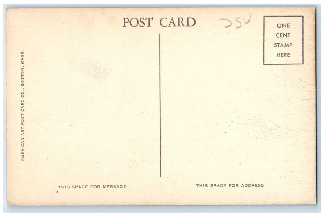 United States Post Office Danvers Massachusetts MA, Pretty Women Car Postcard